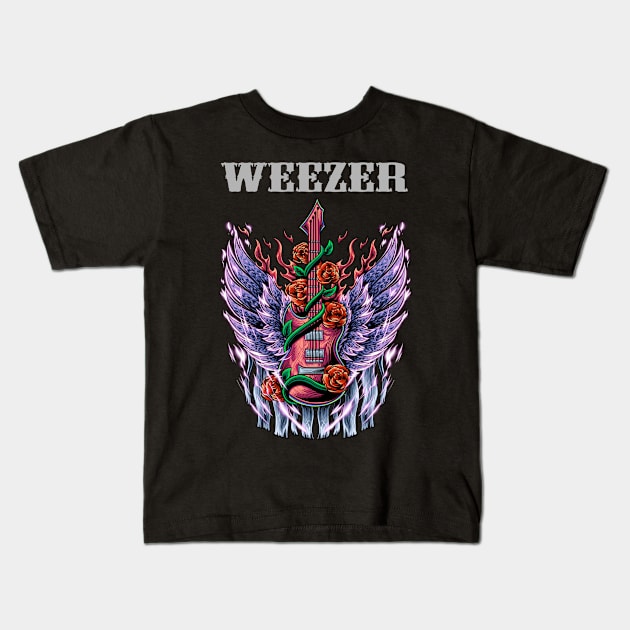 RIVERS CUOMO WILSON BAND Kids T-Shirt by rackoto